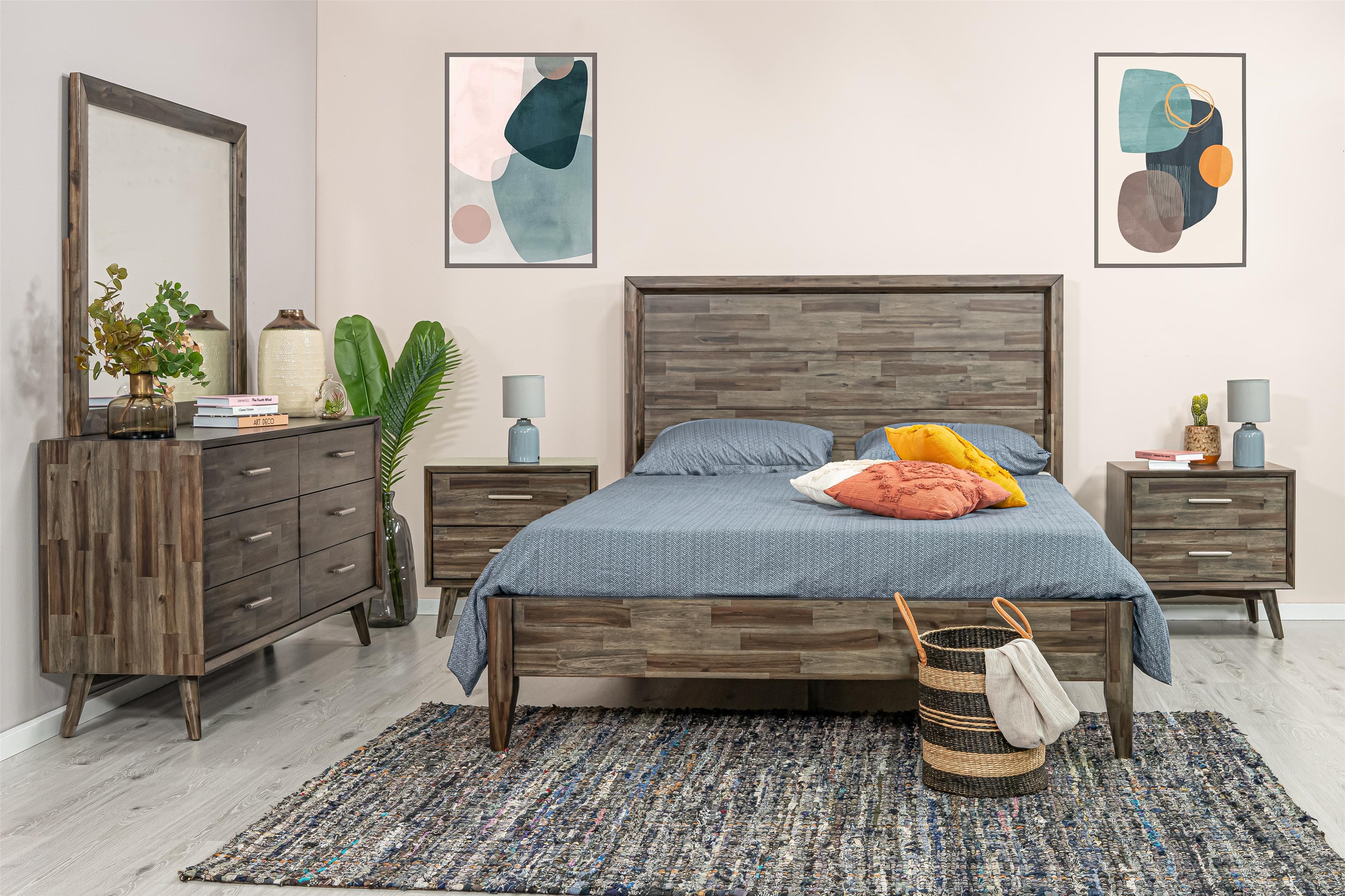 Design Evolution Seattle DE STL B02 60 GRY Nightstand HomeWorld
